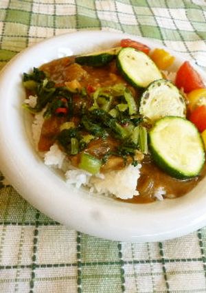 信州と言ったら「野沢菜でしょ」カレー-レシピのメイン写真