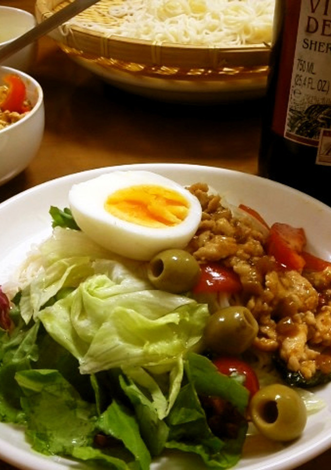ｼｪﾘｰﾋﾞﾈｶﾞｰの冷し中華風そうめん-レシピのメイン写真