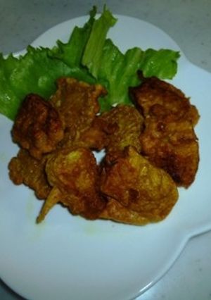 ゴーヤのワタのカレー粉天ぷら-レシピのメイン写真