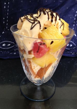 フルーツとホットケーキのアイストッピング-レシピのメイン写真