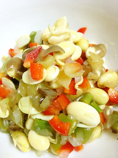 とっても簡単!豆と夏野菜のさっぱりマリネ-レシピのメイン写真