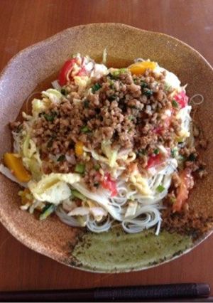 アレンジそぼろ素麺-レシピのメイン写真