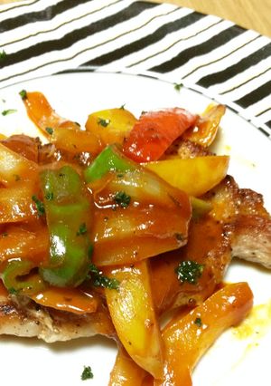 お野菜たっぷり ポークソテー-レシピのメイン写真