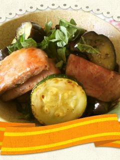 スパムでモリモリ夏野菜炒め♪・*:.。-レシピのメイン写真