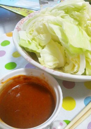 辛みそを付けて食べるぱりぱりきゃべつ!!-レシピのメイン写真