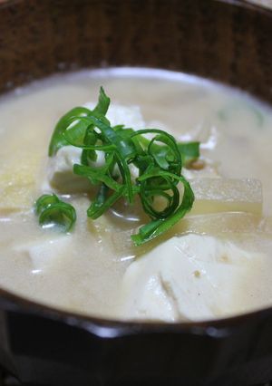 コクうま◎まろやか◎豆乳みそスープ-レシピのメイン写真
