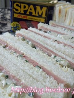 スパムとチーズサラダのサンドウィッチ♪-レシピのメイン写真