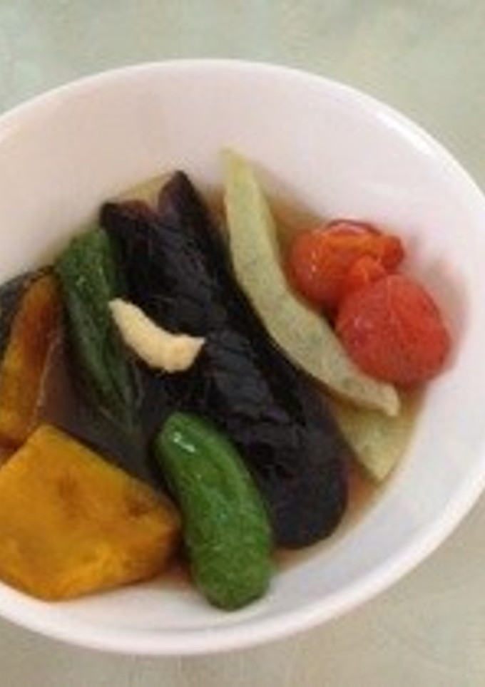 麺つゆで簡単！夏野菜の揚げ浸し-レシピのメイン写真