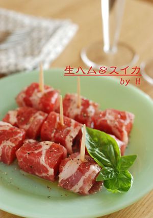 生ハム＆スイカ-レシピのメイン写真