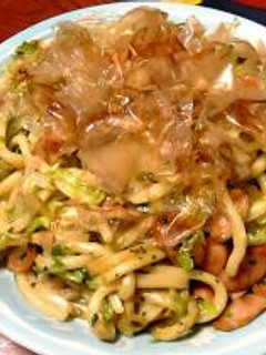 しょうゆで香ばし焼きうどん☆ミ-レシピのメイン写真