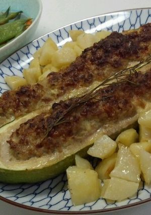ズッキーニの肉詰め-レシピのメイン写真