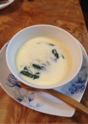 ほうれん草のクリーム茶碗蒸し-レシピのメイン写真