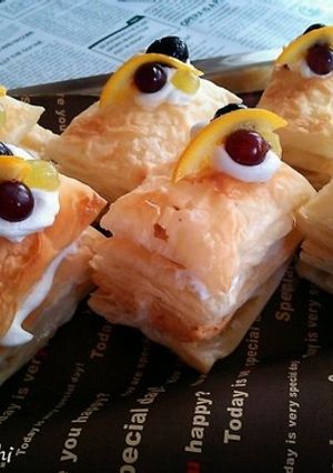 *オレンジとデラウェアのミルフィーユ*-レシピのメイン写真