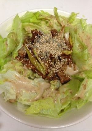 焼肉サラダうどん-レシピのメイン写真