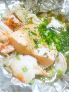 サーモン(刺身用)ホイル焼き-レシピのメイン写真