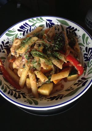 夏野菜のまぜ混ぜパスタ-レシピのメイン写真