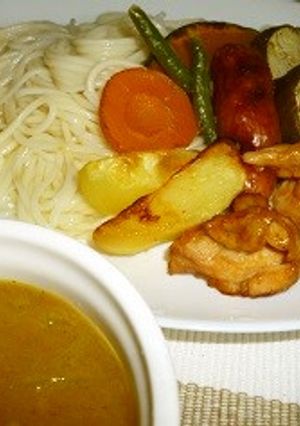 つけ麺でカレーうどん　泉州水なす編-レシピのメイン写真