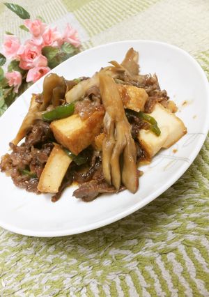 牛肉と厚揚げの甘辛オイスター炒め-レシピのメイン写真