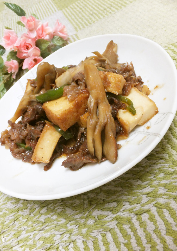 牛肉と厚揚げの甘辛オイスター炒め-レシピのメイン写真