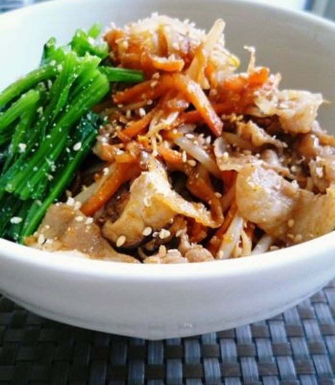 ヘルシー♪切り干し大根入りビビンバ丼-レシピのメイン写真