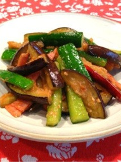茄子と胡瓜のにんにく味噌炒め-レシピのメイン写真
