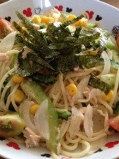 ☆ゴーヤ&玉ねぎのぬか漬けパスタ☆-レシピのメイン写真
