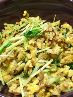 シーチキン、水菜、青じそ♪さっぱり炒飯☆-レシピのメイン写真