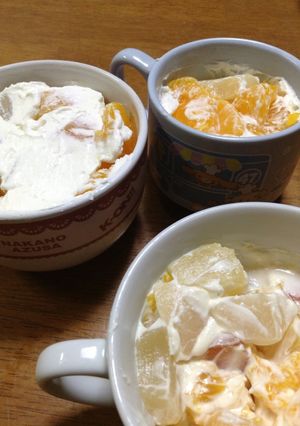 パパのフルーツ缶詰でデザート【簡単】-レシピのメイン写真