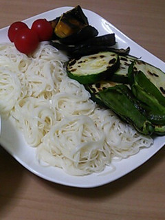 焼き野菜でつけそうめん☆-レシピのメイン写真