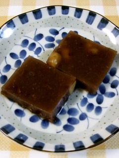 市販のぜんざいで作る簡単水羊羹-レシピのメイン写真
