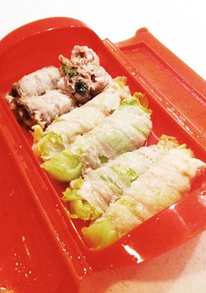 野菜の豚バラ巻き♥シリコンスチーマー-レシピのメイン写真