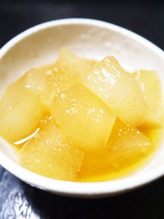 夏はレンジで簡単!冬瓜のめんつゆ煮-レシピのメイン写真
