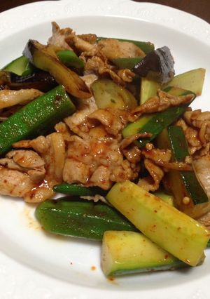 豚肉と夏野菜のテンメン醤炒め-レシピのメイン写真