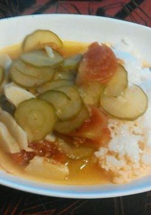 夏野菜スープごはん-レシピのメイン写真