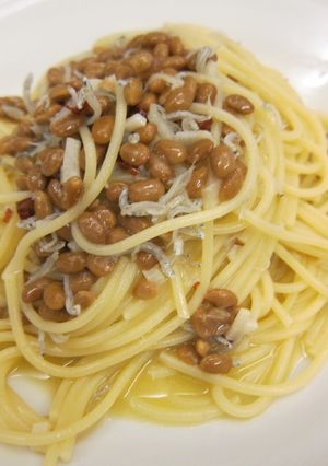 納豆じゃこペペロンチーノ-レシピのメイン写真