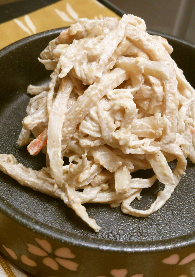 切干大根とゴボウのゴママヨ和え-レシピのメイン写真