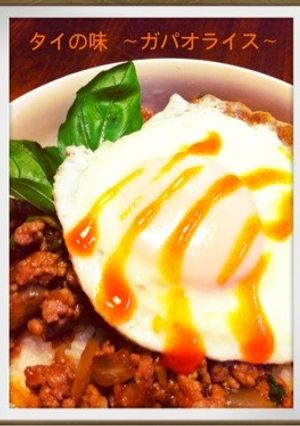 夏は簡単タイ料理！〜ガパオライス〜-レシピのメイン写真
