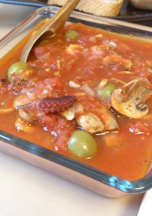 タコとオリーブのトマト煮-レシピのメイン写真