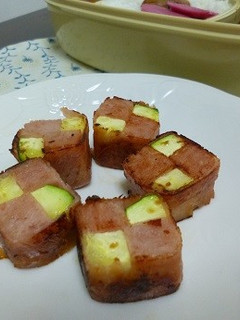 スパムとズッキーニの生ハム巻き-レシピのメイン写真