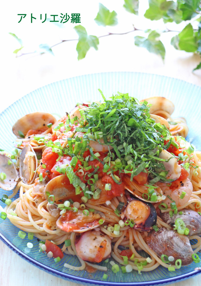 魚介類＆トマトの旨味♪海鮮ペスカトーレ♪-レシピのメイン写真