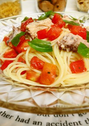 ＊簡単＊鯖缶とトマトの冷製パスタ＊-レシピのメイン写真