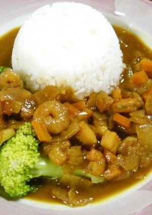 ブロッコリーとシーフードのカレー-レシピのメイン写真