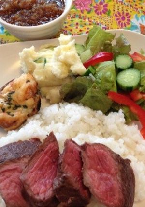 牛肉のタタキカフェ飯簡単ランチプレート-レシピのメイン写真