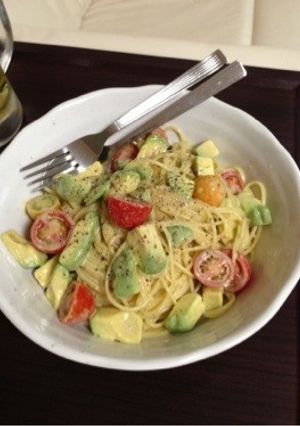 アボカド&トマトの冷製パスタ-レシピのメイン写真