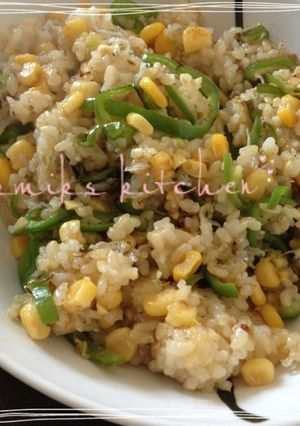 卵なしピーマンコーン炒飯☆-レシピのメイン写真