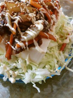 焼肉のたれで簡単!焼肉豆腐サラダ-レシピのメイン写真