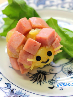 お弁当に✿スパムでハリネズミ-レシピのメイン写真