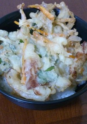残り野菜たちで簡単かき揚げ丼-レシピのメイン写真
