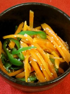 いつもの常備菜 ピーマンと人参のナムル-レシピのメイン写真