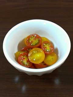 ミニトマトのわさび醤油和え♡-レシピのメイン写真